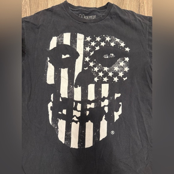 Vintage MISFITS Faded Black T Shirt 2014 Cinder Block Punk M - Picture 2 of 4